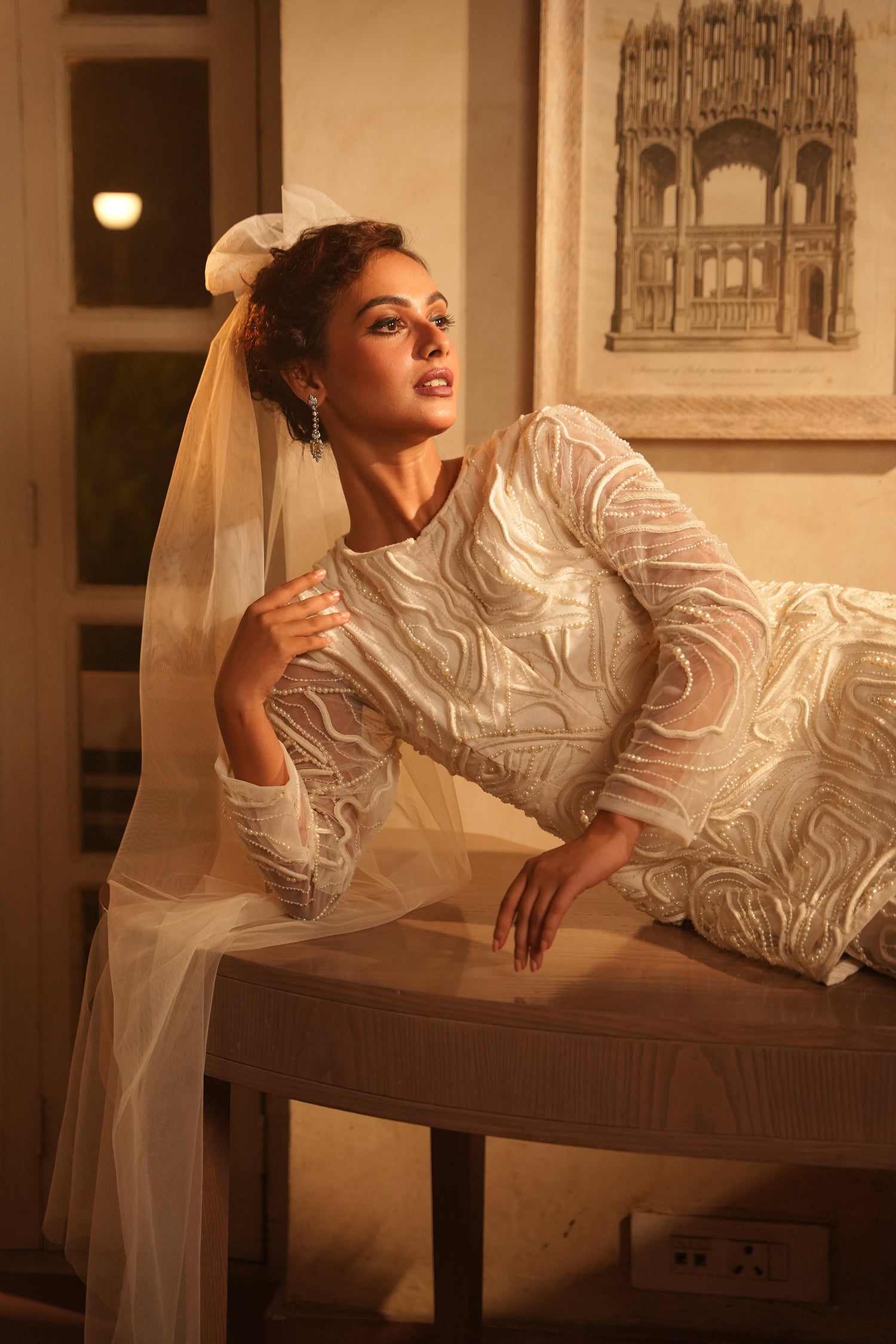 TT Peplum Top With Gharara Pants