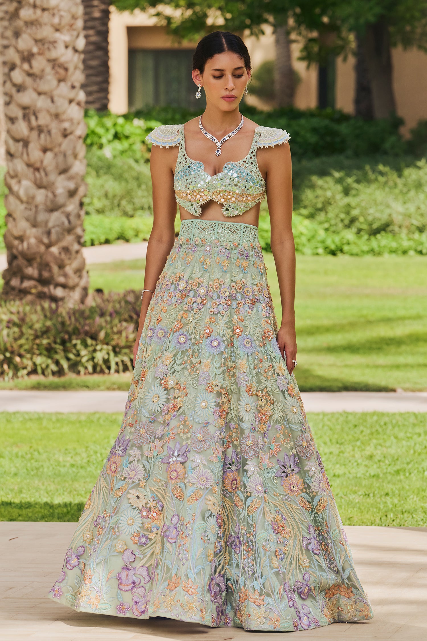 Sea Shell Bloom Lehenga Set