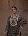 Kai Green Crepe Kurti Pant Set Designer Indian Ethnic Wear