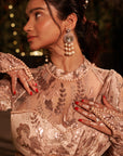 Bronze Affair Lehenga Set. 2 (Lehenga with attached drape dupatta + Blouse)