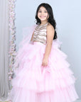 Halter Blouse with Tulle Skirt