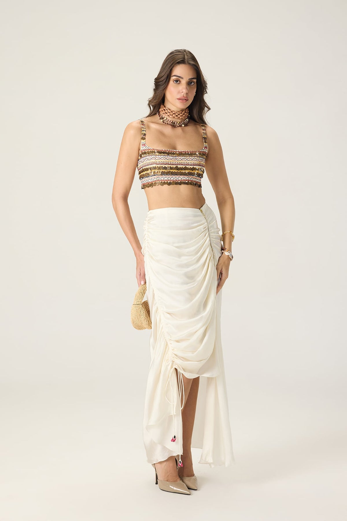 MELANINE BUSTIER / LENI CAPE / QUINCY SKIRT