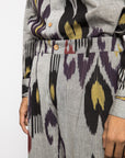 PLEATED BARREL-LEG PANTS