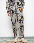 PLEATED BARREL-LEG PANTS
