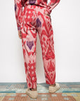 PLEATED BARREL-LEG PANTS