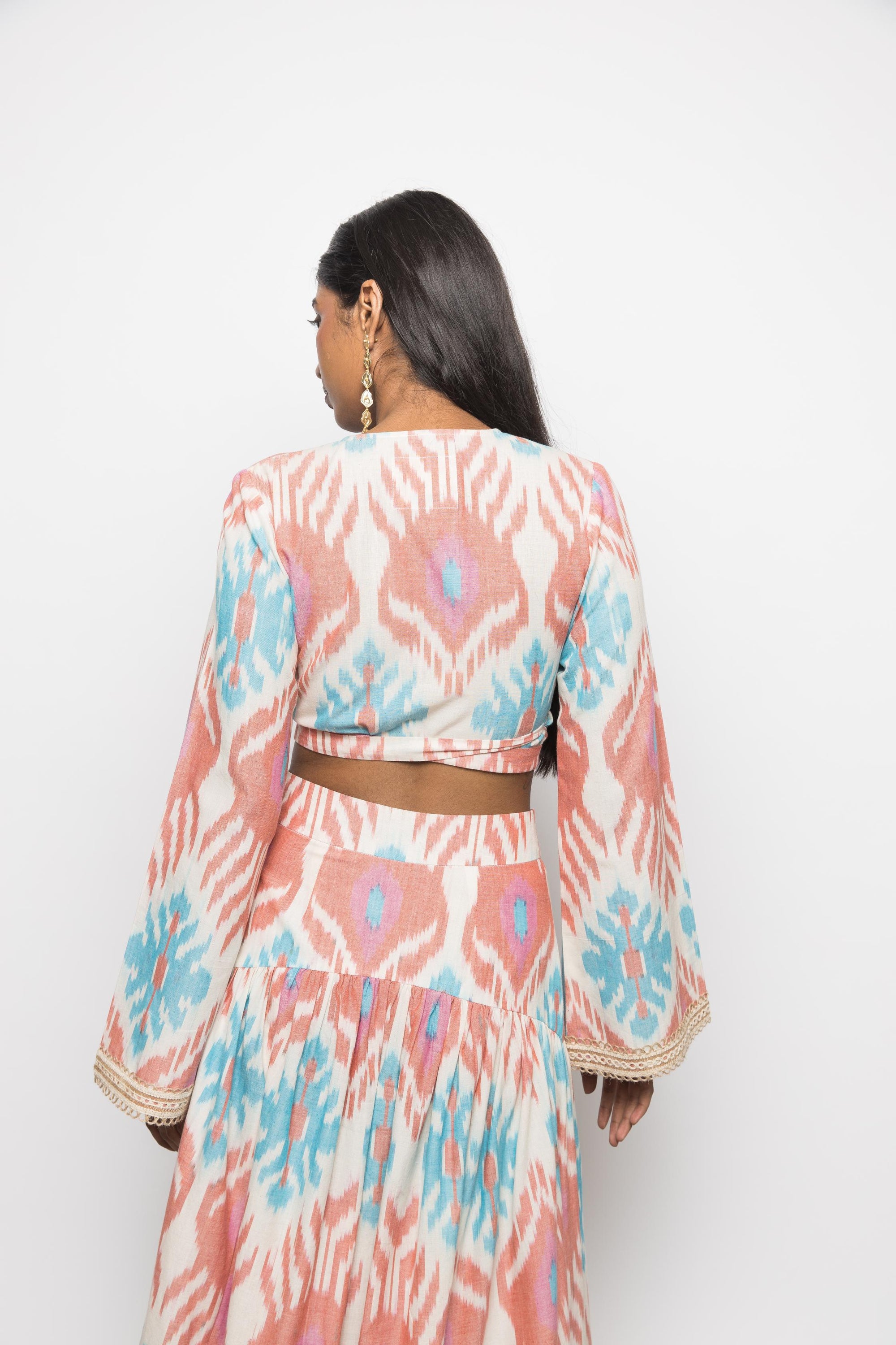 WRAP &amp; TIE TOP