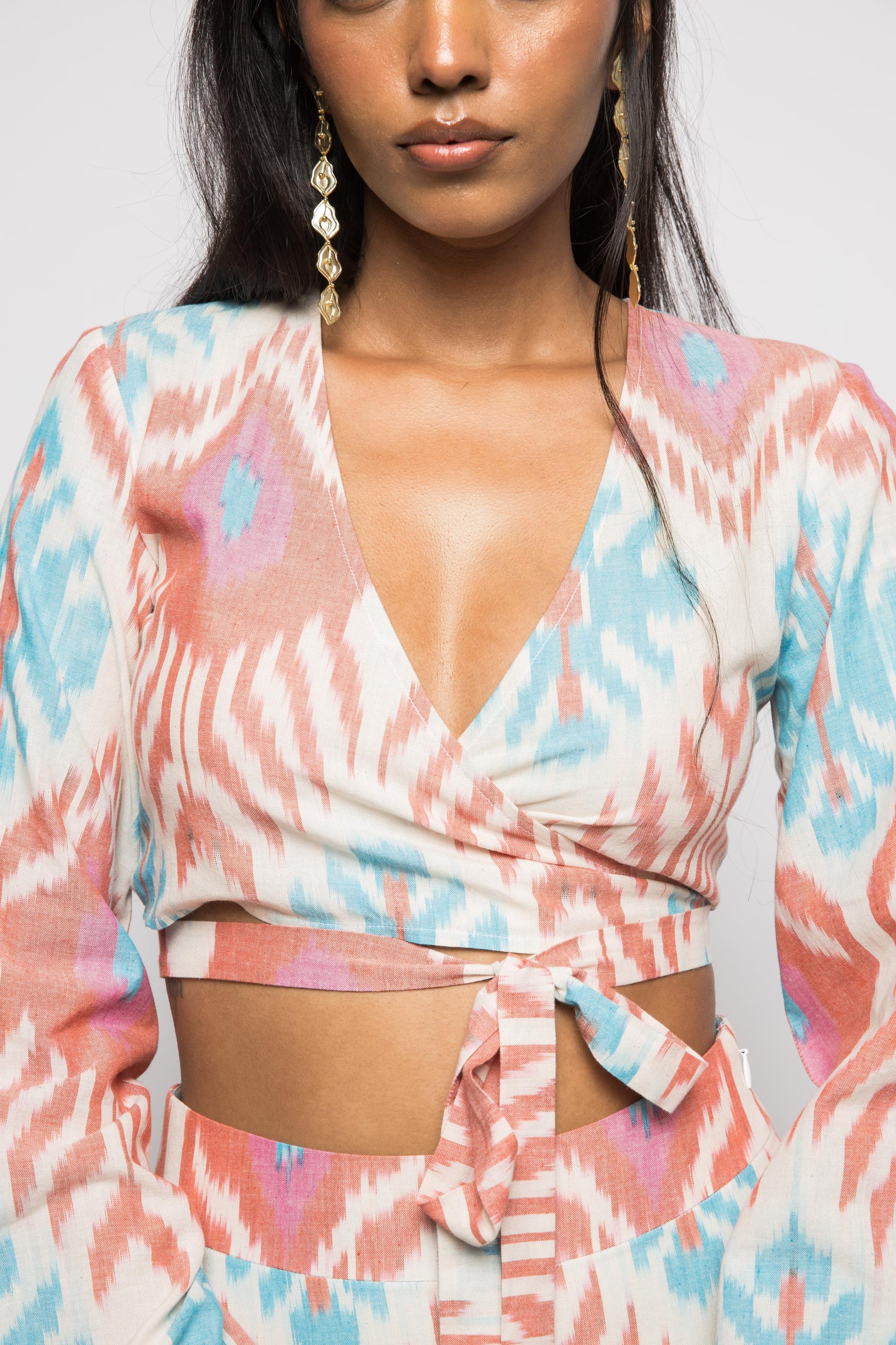 WRAP &amp; TIE TOP