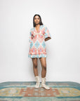 PLUNGE NECK RUFFLE MINI