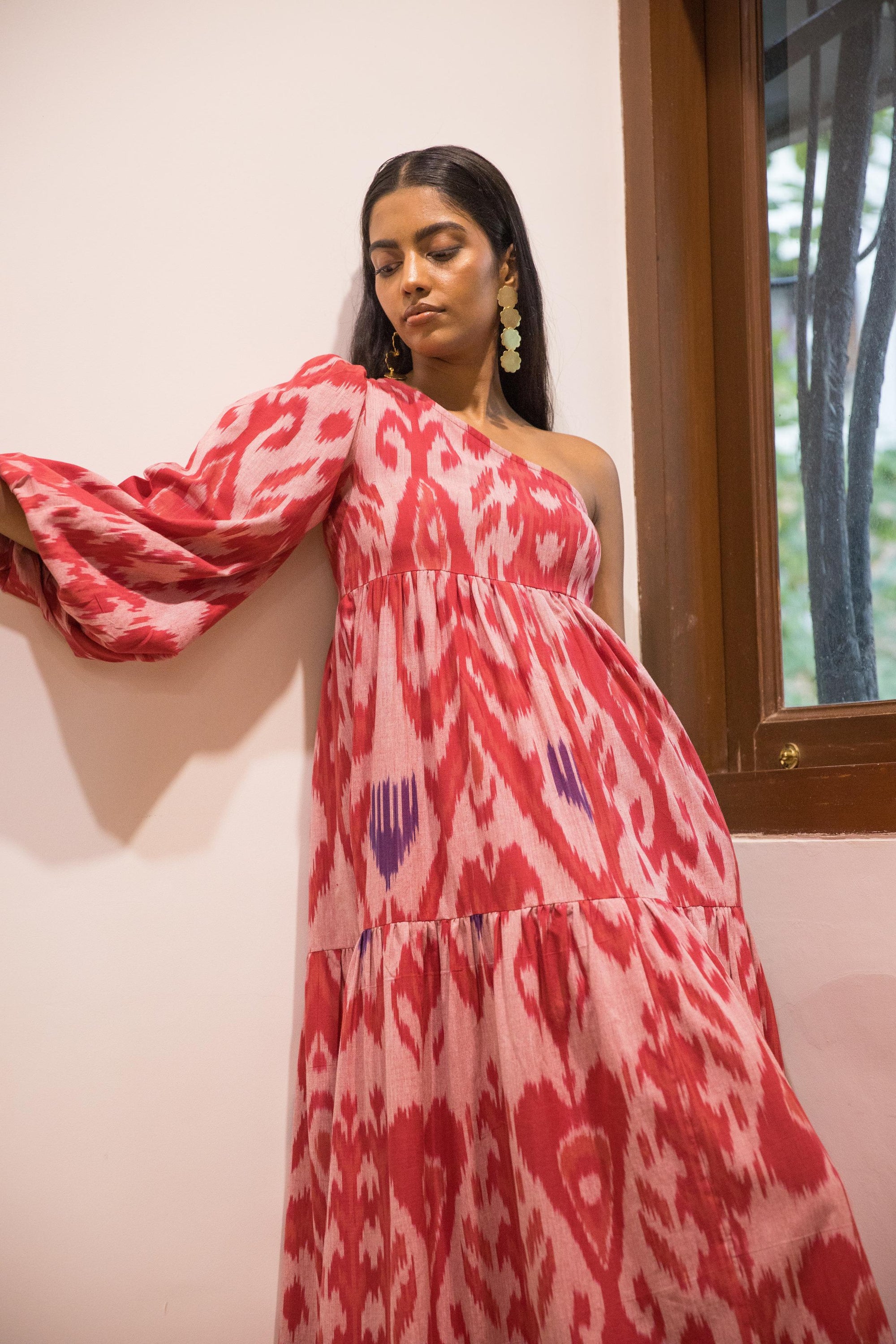 ONE SHOULDER TIER MAXI