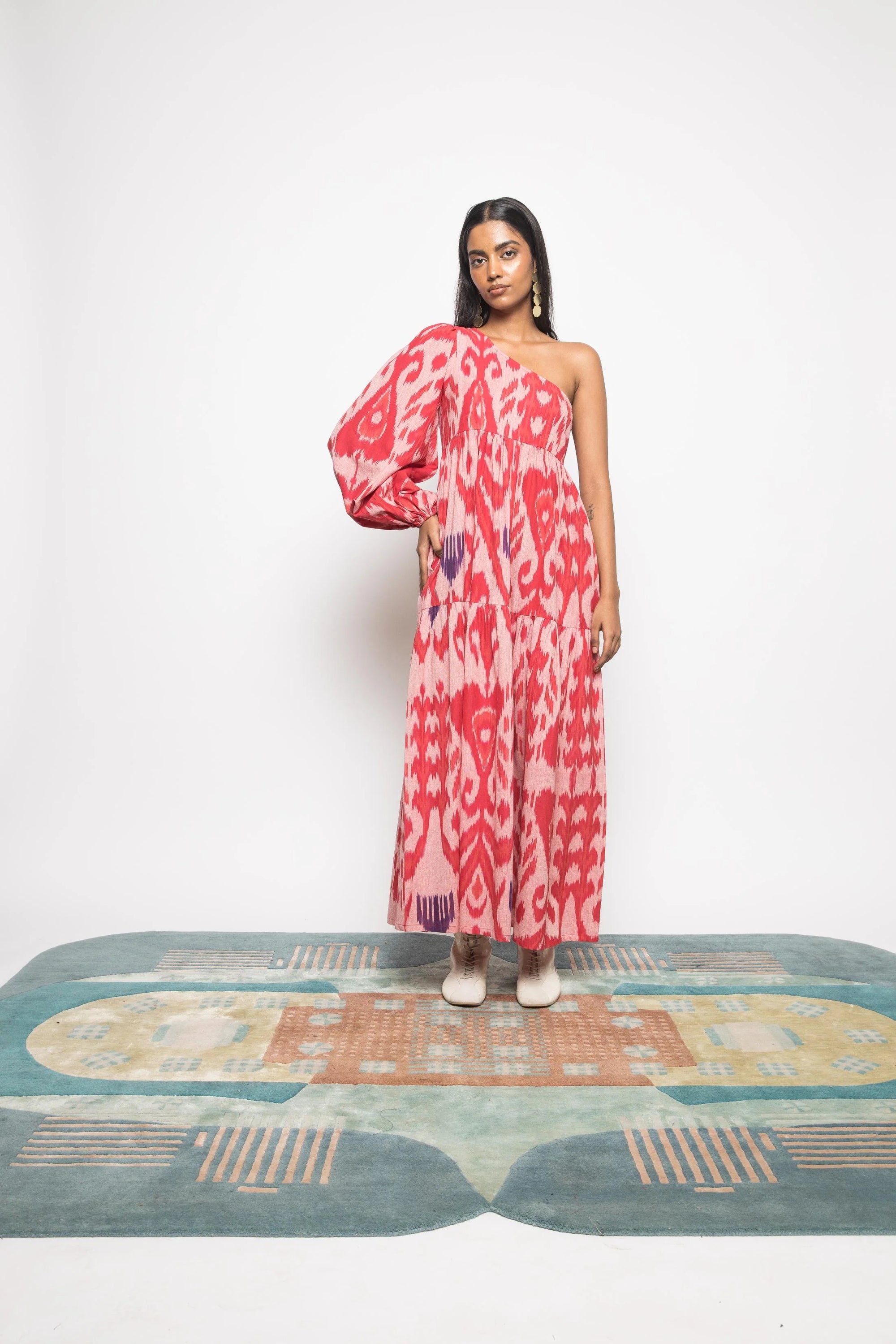ONE SHOULDER TIER MAXI