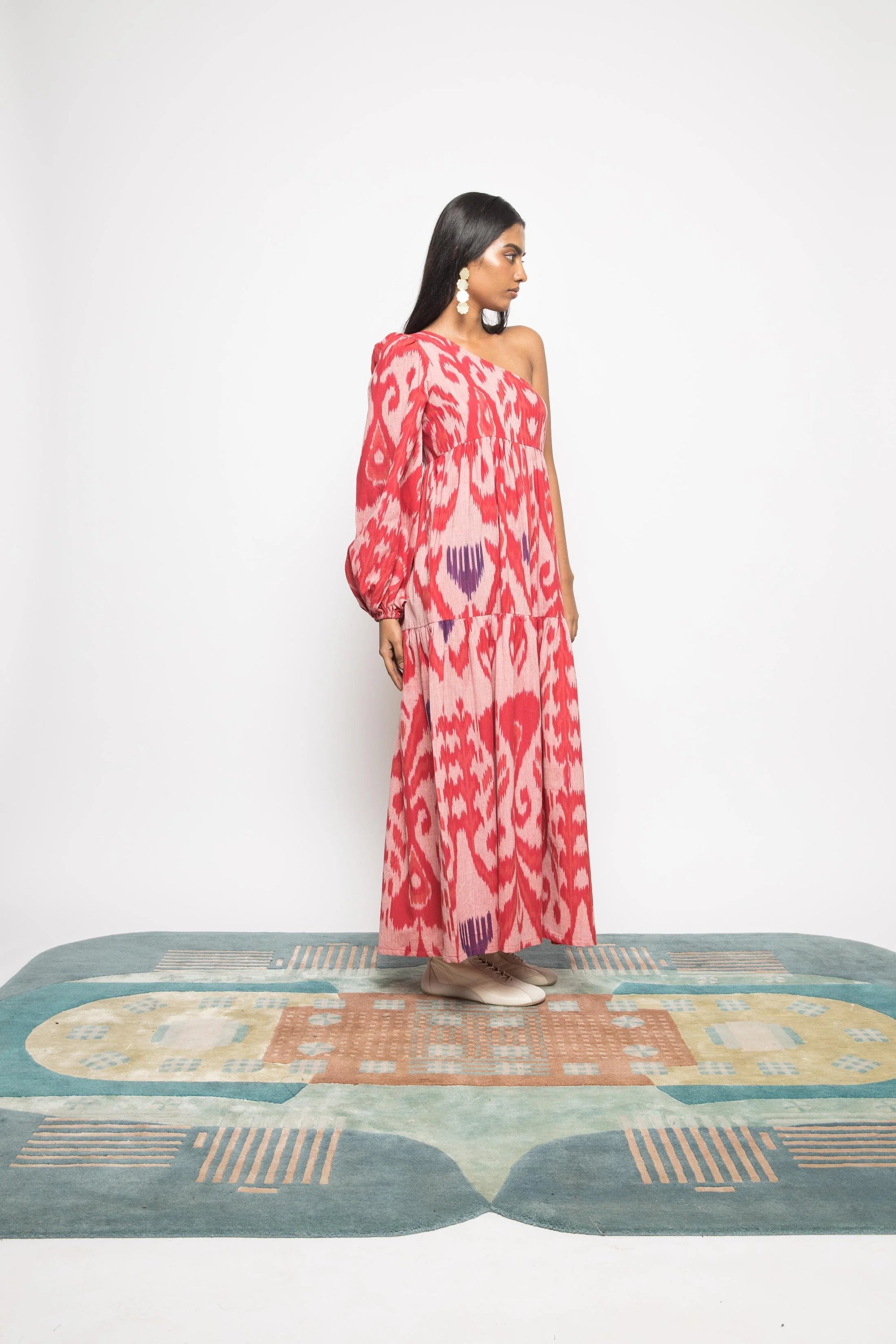 ONE SHOULDER TIER MAXI