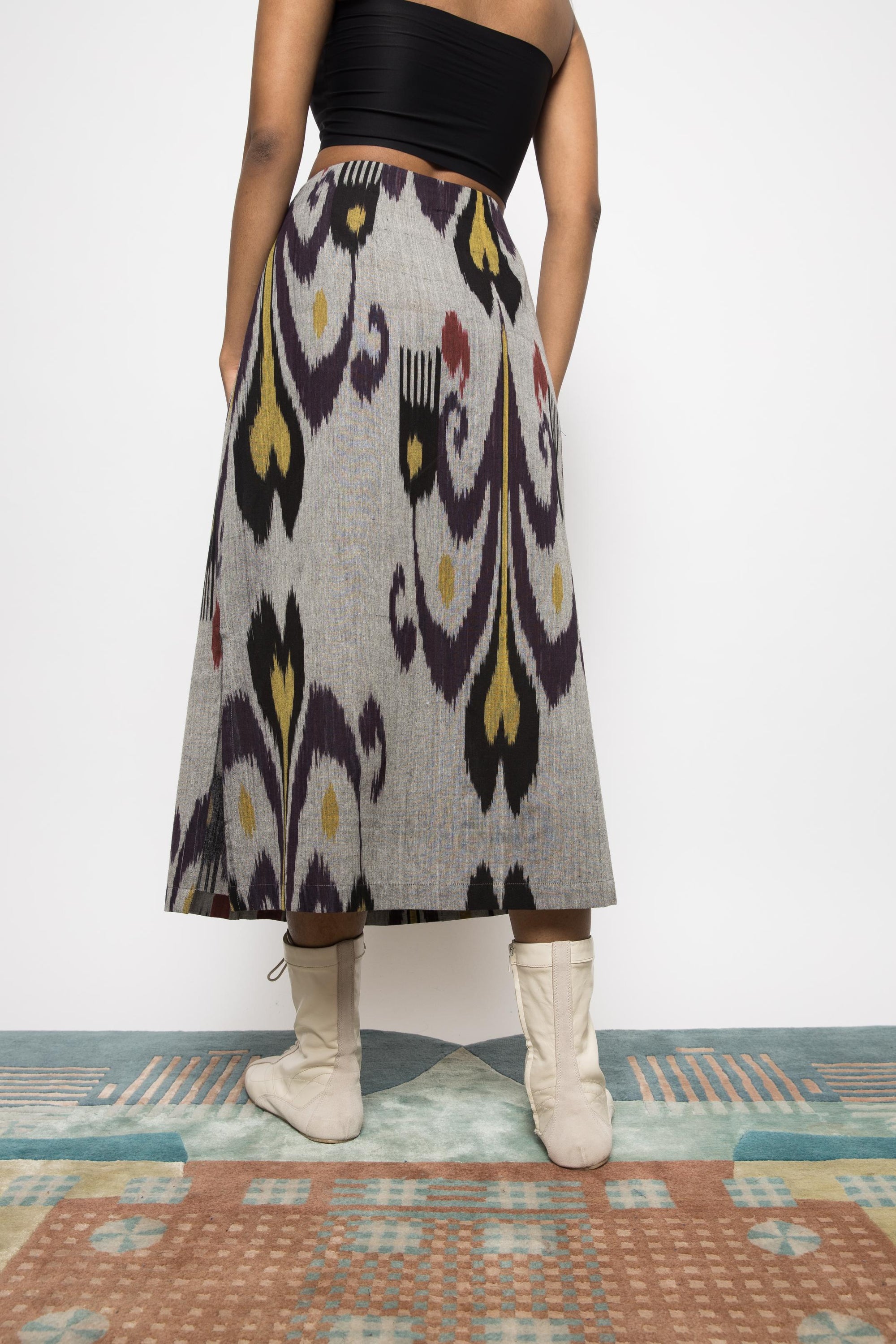 PLEATED MIDI SKIRT