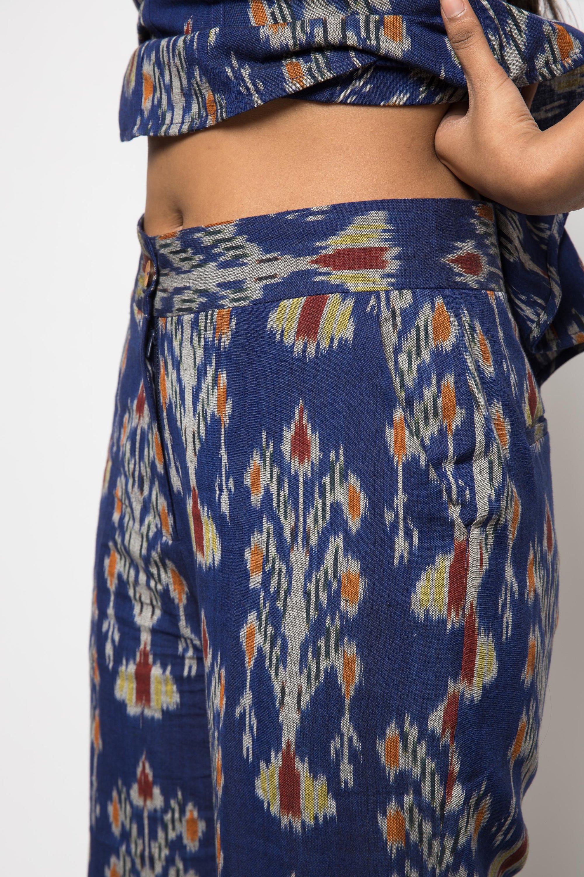 KICK &amp; FLARE PANTS - ROYAL BLUE