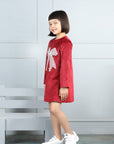 Velvet Dress with Bow