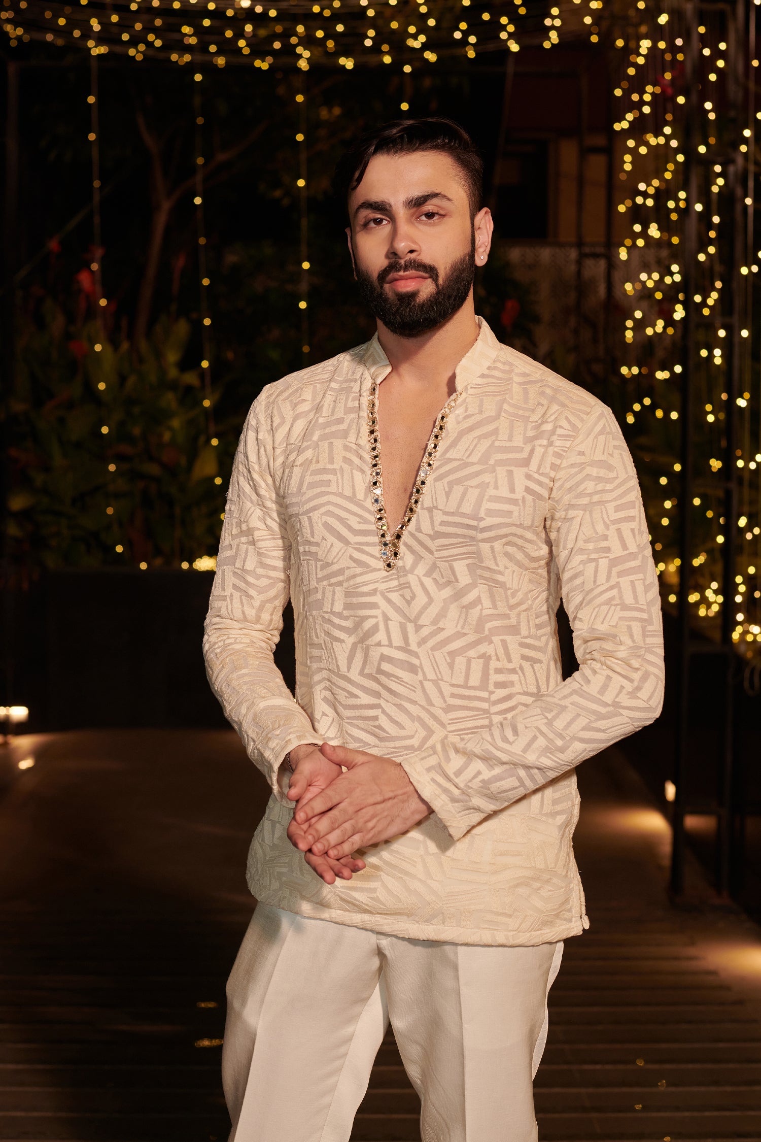 Ivory Impression Jacket set. 3 (Jacket + Shirt + Pant)