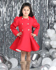 Coat Dress with Golden Buttons