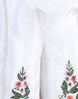 Jumpsuit with Thread Embroidery