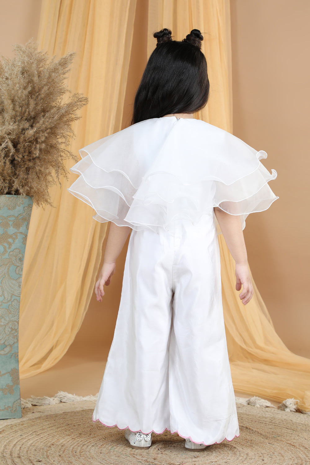 Jumpsuit with Thread Embroidery