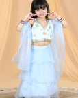Acrylic Work Lehenga