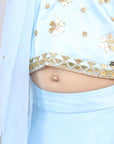 Acrylic Work Lehenga