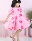 Dress with Flowers - Pink