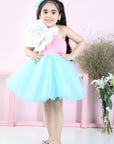 Off Shouder 2 Tone Dress