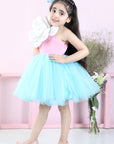 Off Shouder 2 Tone Dress