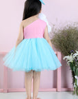 Off Shouder 2 Tone Dress