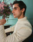 Winter White Sherwani Set