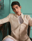 Cloude Cream Sherwani Set