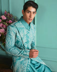 Cameo Blue Sherwani Set