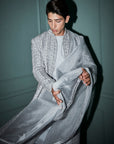 Crystal Grey Sherwani Set