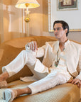 Biluur Ivory white Sherwani Set