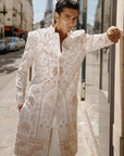 White & Gold Sherwani