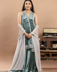 Velvet Gharara Set