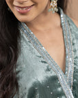 Velvet Gharara Set
