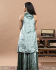 Velvet Gharara Set