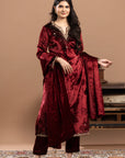 Velvet Kurta Set