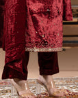 Velvet Kurta Set