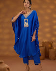 Blue Embroidered Kurta Set