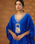 Blue Embroidered Kurta Set