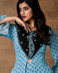 Powder Blue Peplum Co-Ord Set