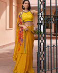 Khushrang saree set