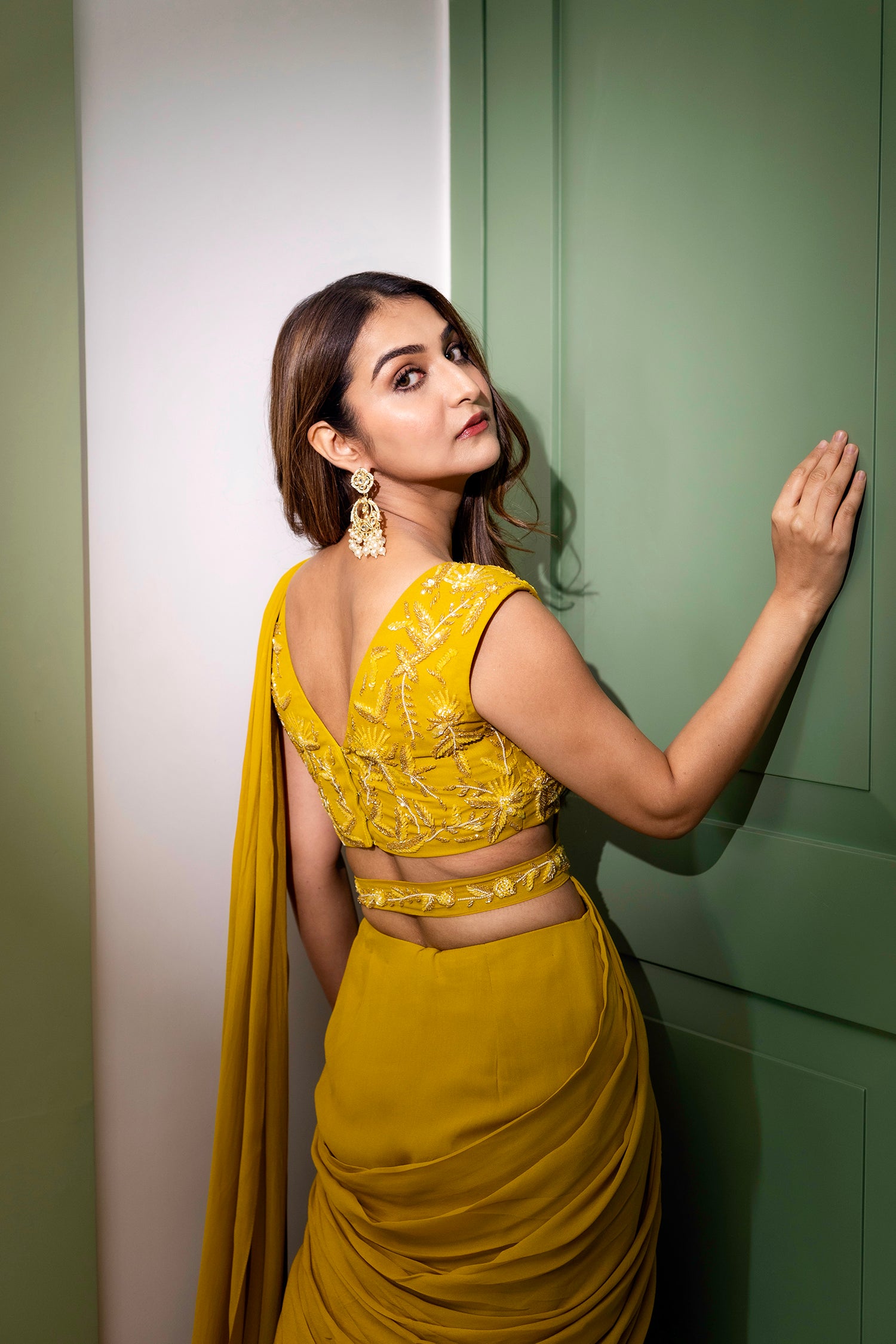 Marigold Saree