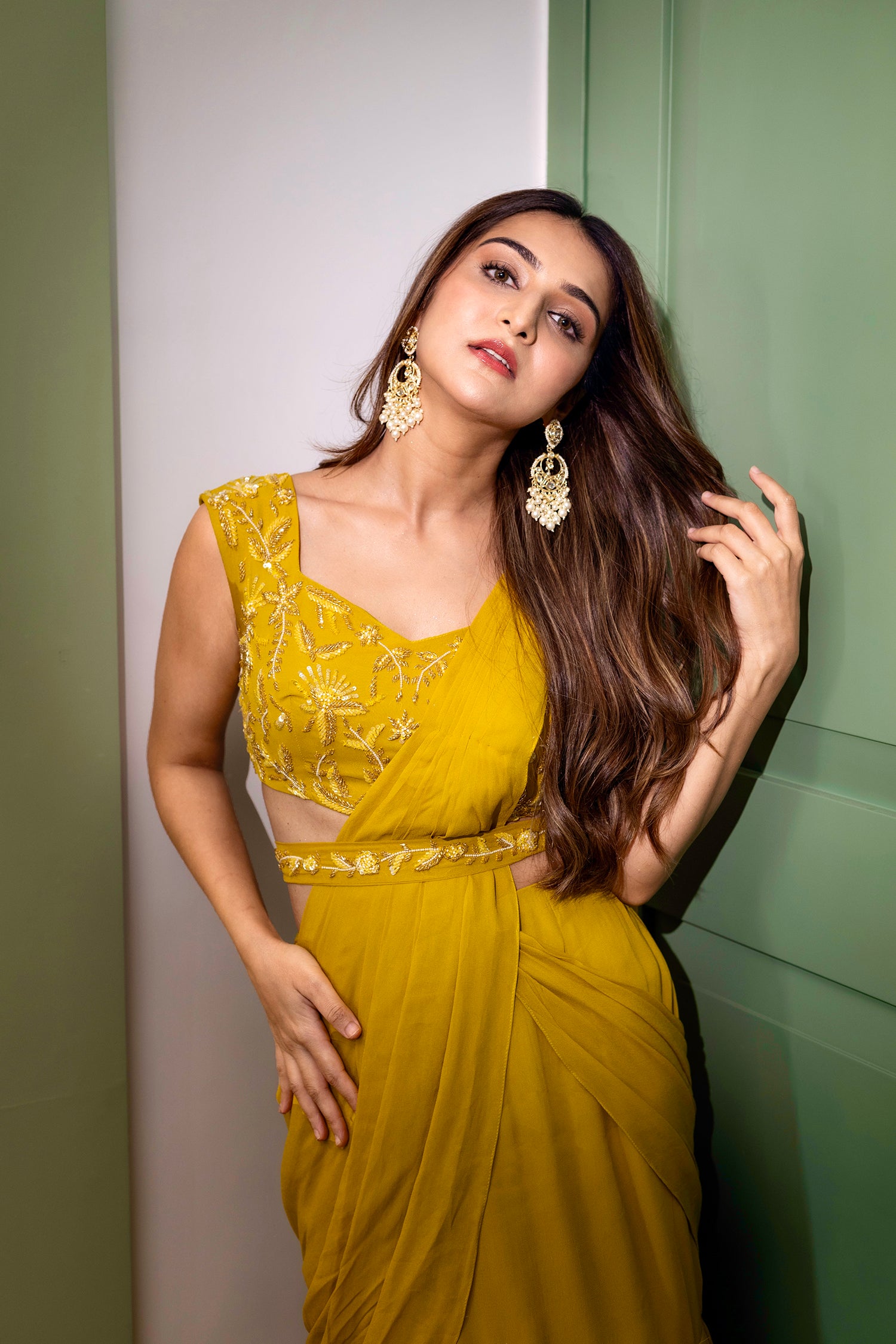 Marigold Saree