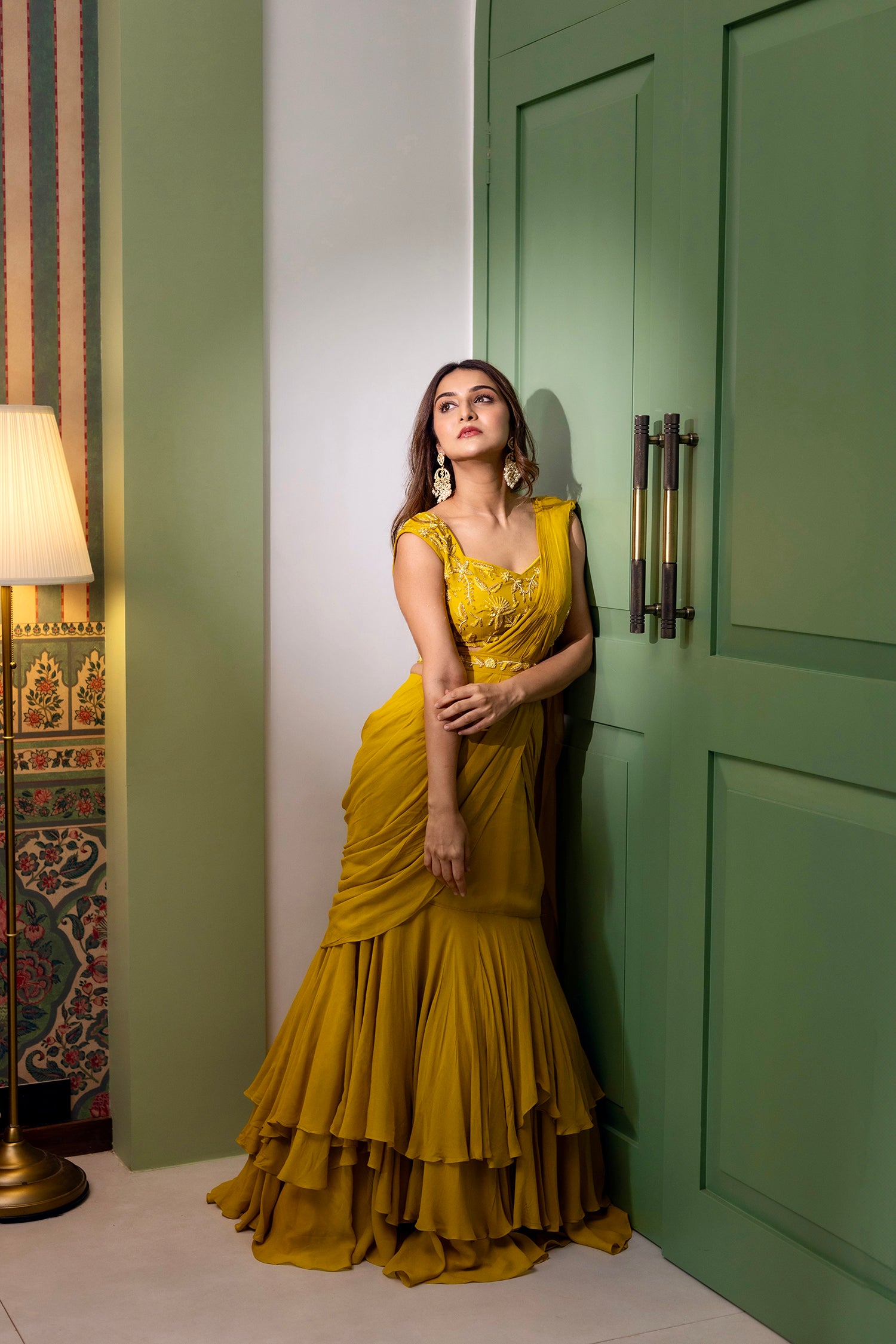 Marigold Saree