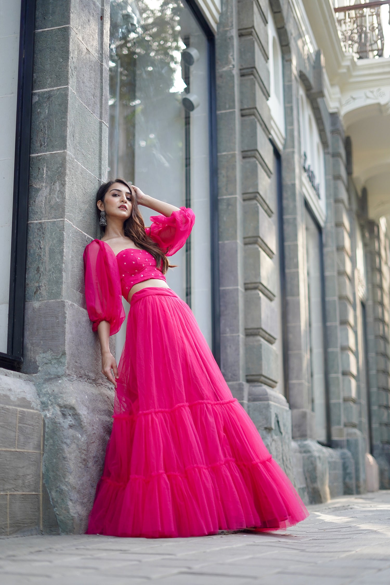 Pink Sunshine Lehenga