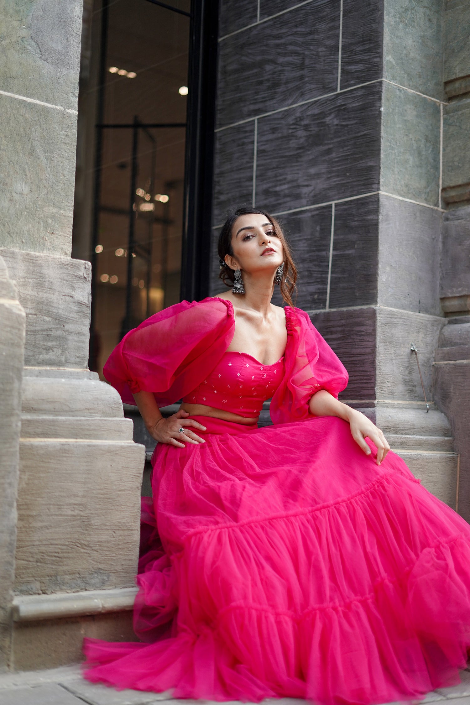 Pink Sunshine Lehenga