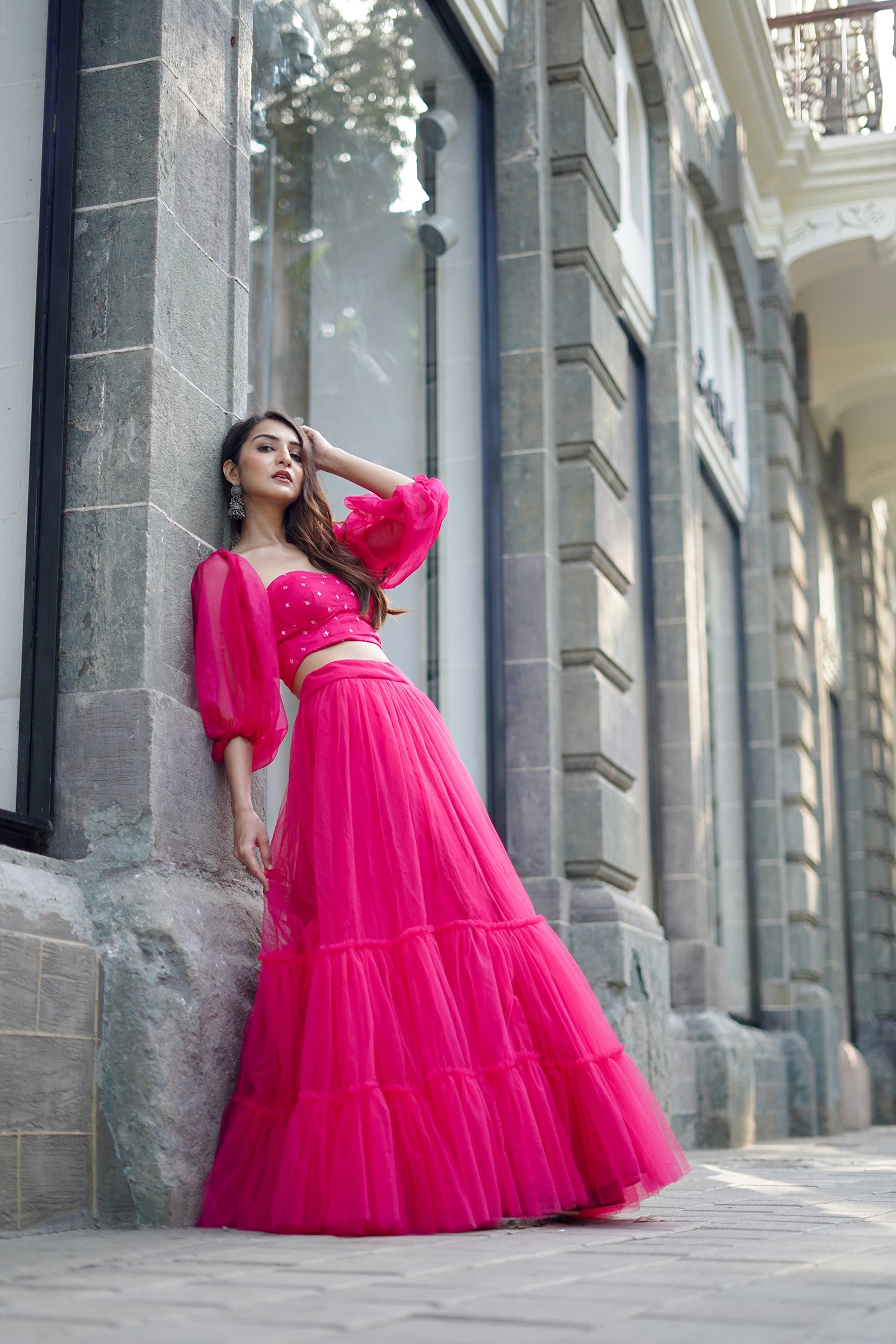 Pink Sunshine Lehenga