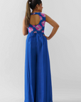 Mint Green Ruffle Drape Skirt Set with Crop Top - Georgette Crepe
